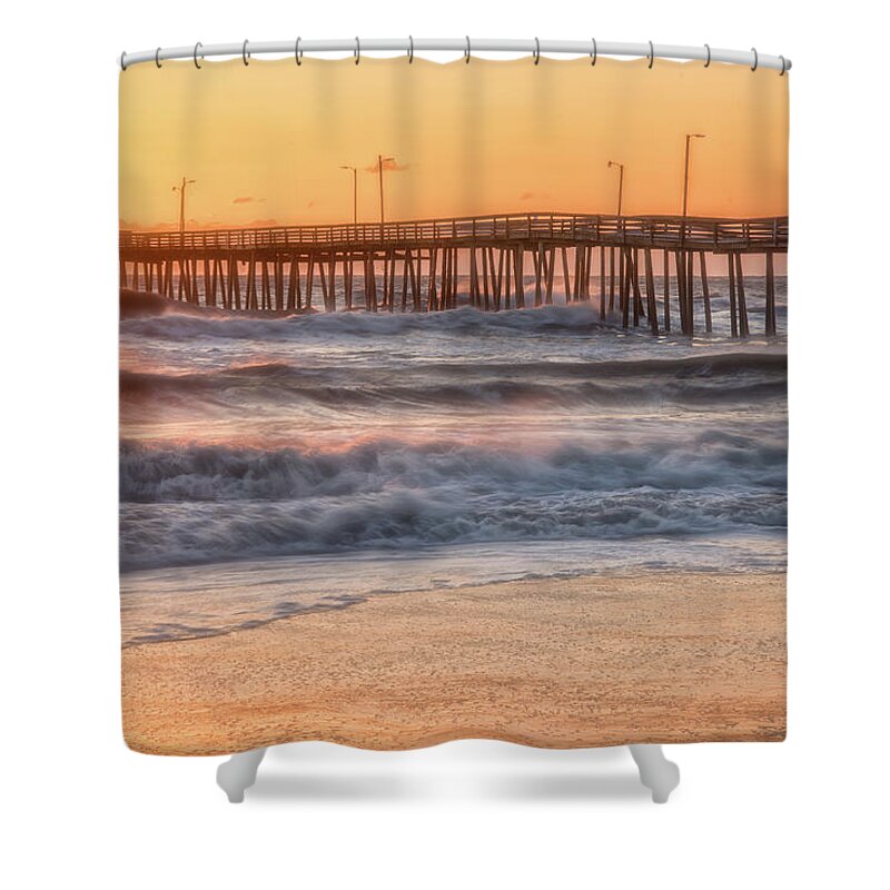 Sunrise Shower Curtain featuring the photograph Golden Glow by Russell Pugh