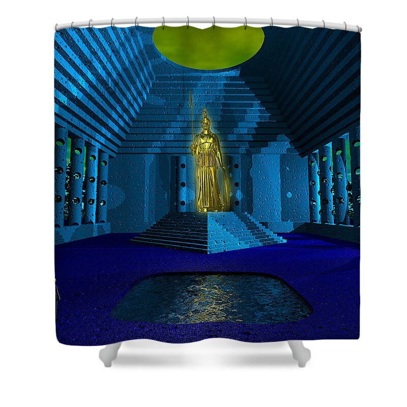 Goddess Shower Curtain featuring the photograph Golden Goddess by Mark Blauhoefer