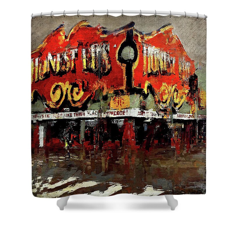 Toronto Shower Curtain featuring the digital art Gone Place by Nicky Jameson