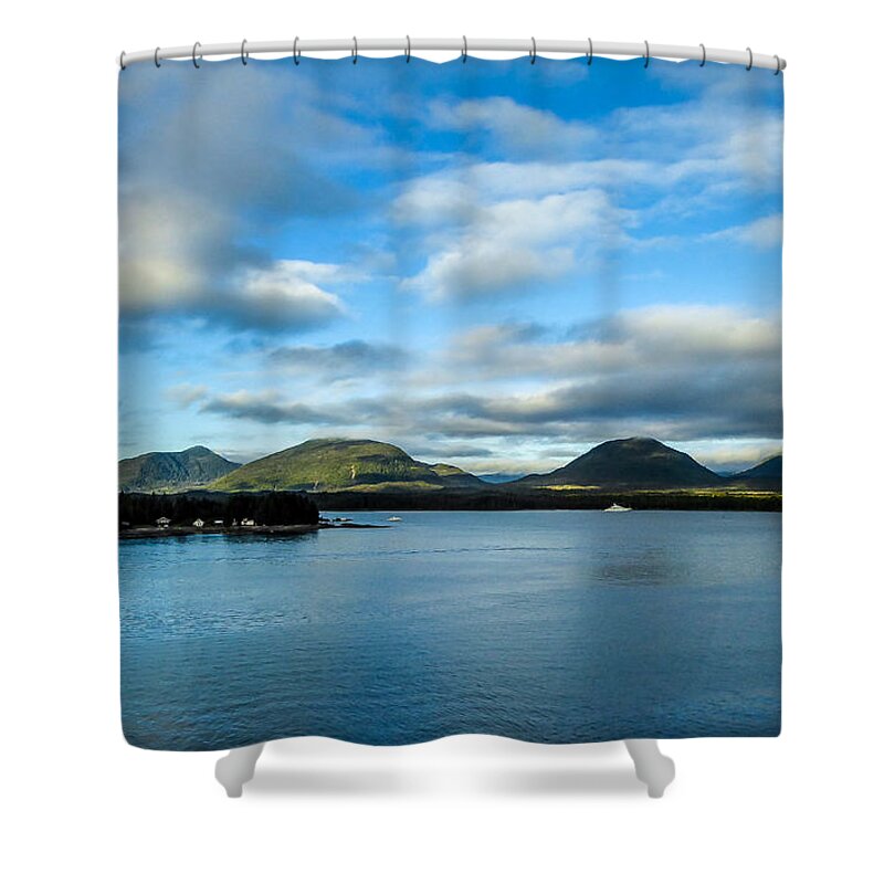 Alaska Shower Curtain featuring the photograph Good Morning Alaska by Pamela Newcomb