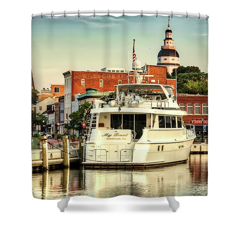 Annapolis Shower Curtain featuring the photograph Good Morning Annapolis by Walt Baker