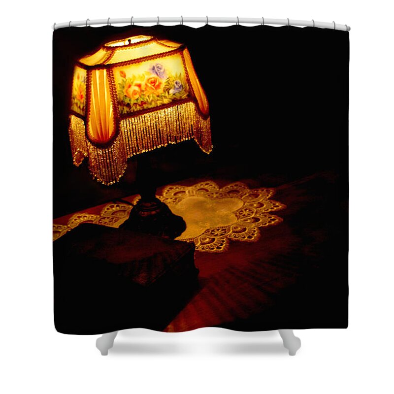 Lamp Shower Curtain featuring the photograph Good Night Sweetheart by Living Color Photography Lorraine Lynch