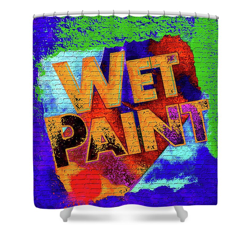 Sign Shower Curtain featuring the digital art Good to Know by Pennie McCracken