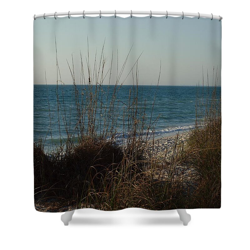 Florida Beaches Shower Curtain featuring the photograph Goodbye Cruel World by Robert Margetts