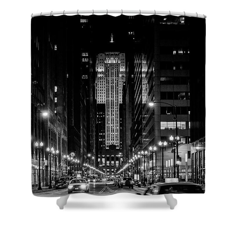 Chicago Board Of Trade Shower Curtain featuring the photograph Gotham by John Roach