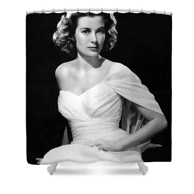 Grace Kelly Shower Curtain featuring the photograph Grace Kelly by Mariel Mcmeeking