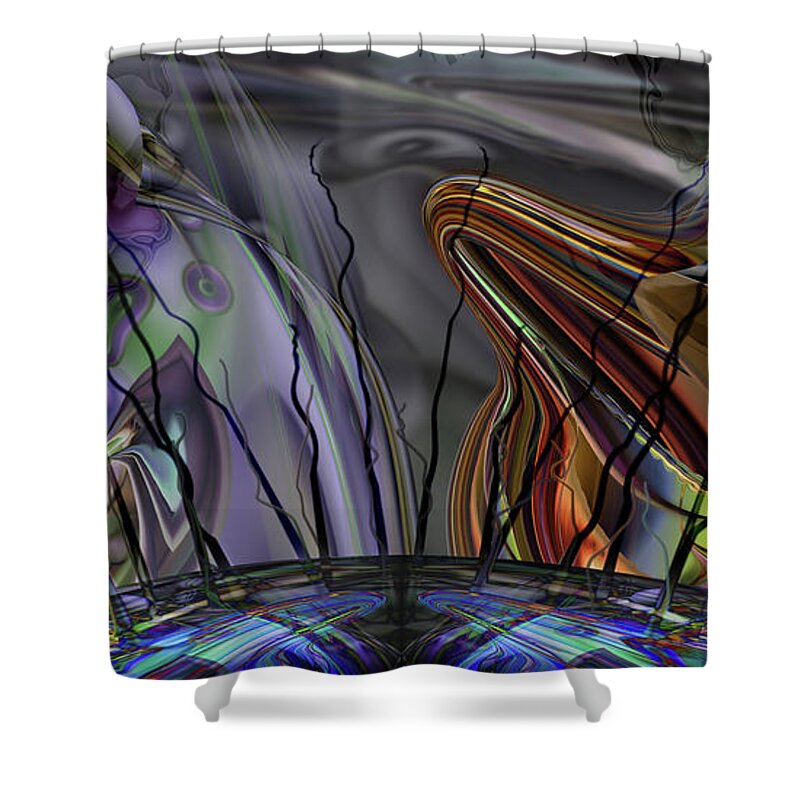 Mighty Sight Studio Shower Curtain featuring the digital art Grade Point by Steve Sperry