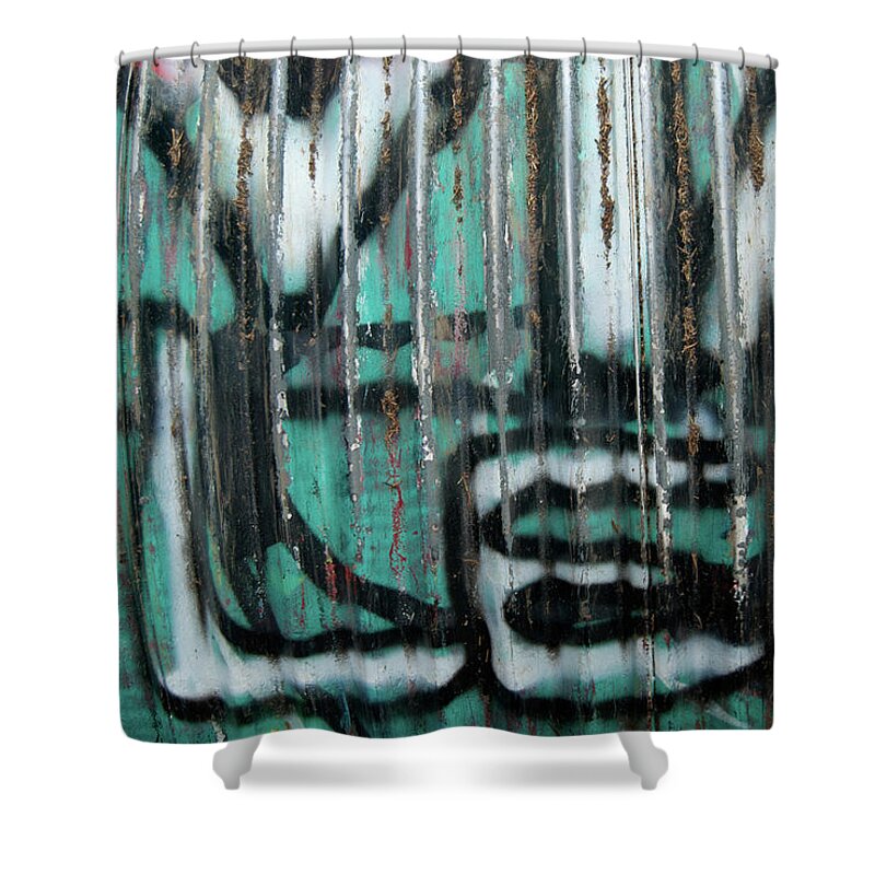 Graffiti Shower Curtain featuring the photograph Graffiti Abstract 2 by Jani Freimann