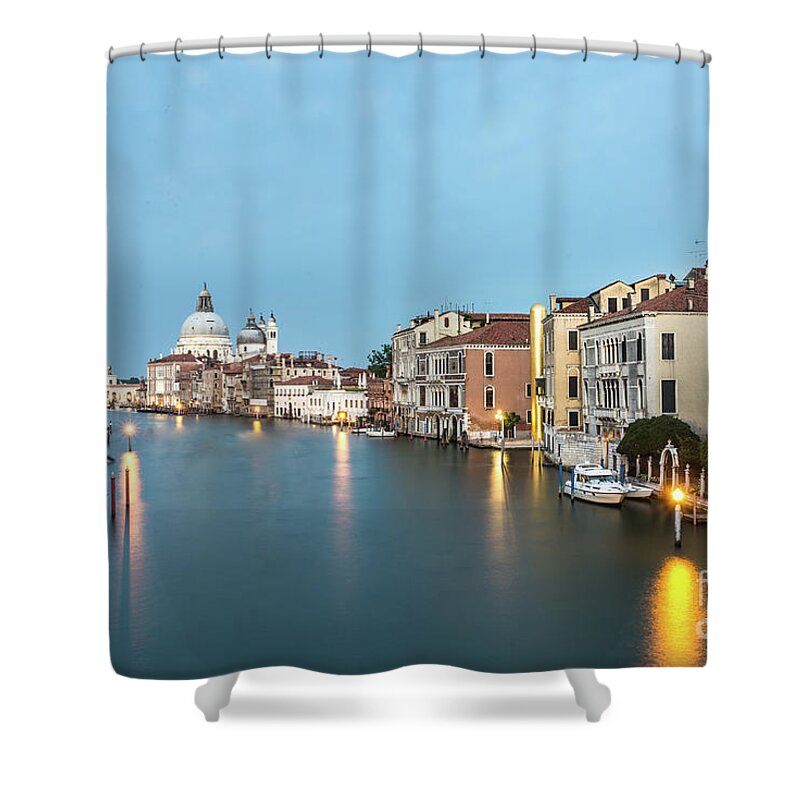 Grand Canal - Venice Shower Curtain featuring the photograph Grand Canal in Venice, Italy by Didier Marti