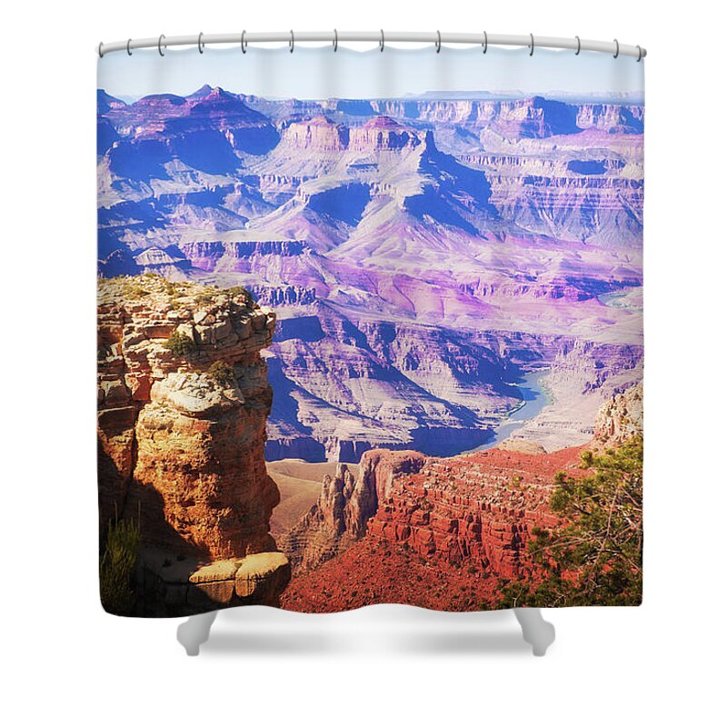 Grand Canyon Shower Curtain featuring the photograph Grand Canyon Arizona 5 by Tatiana Travelways