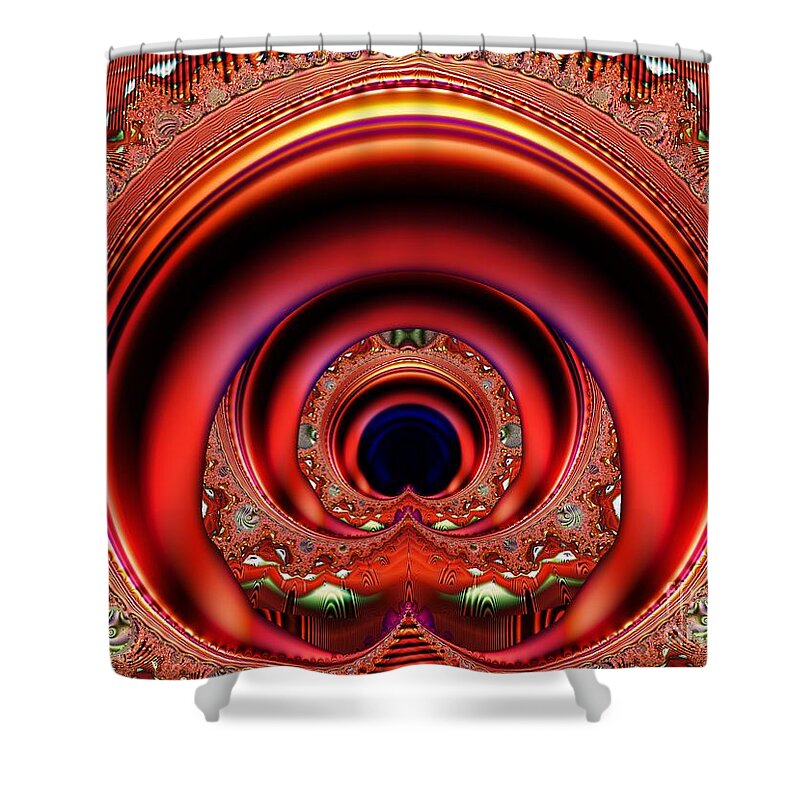 Fractal Shower Curtain featuring the digital art Grand Entrance by Ronald Bissett