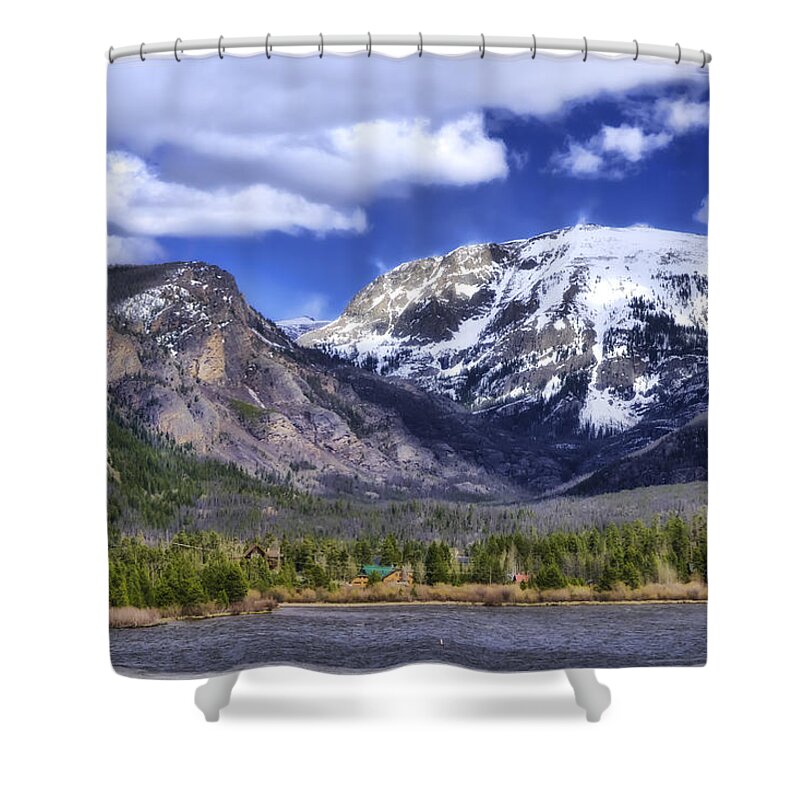 Calm Shower Curtain featuring the photograph Grand Lake CO by Joan Carroll