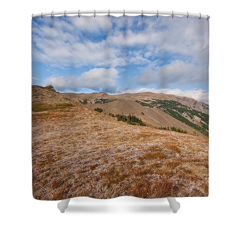 Alpine Shower Curtain featuring the photograph Grand Ridge by Jeff Goulden