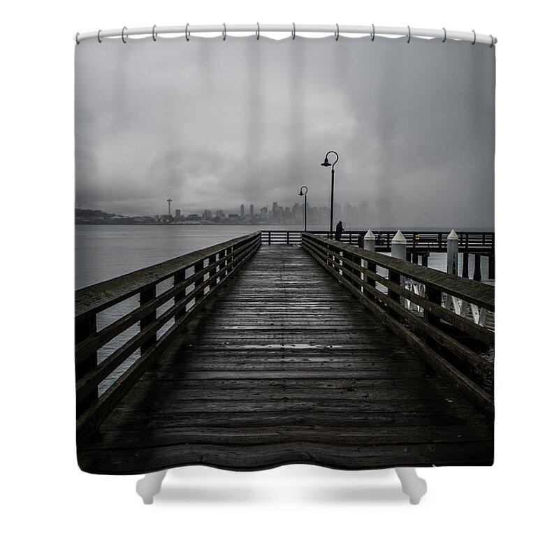 Seattle Shower Curtain featuring the photograph Gray Days In West Seattle by Matt McDonald