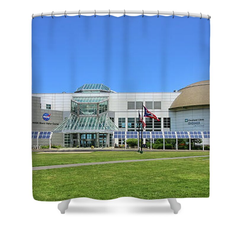 Great Lakes Science Center Shower Curtain featuring the photograph Great Lakes Science Center 2025 by Jack Schultz