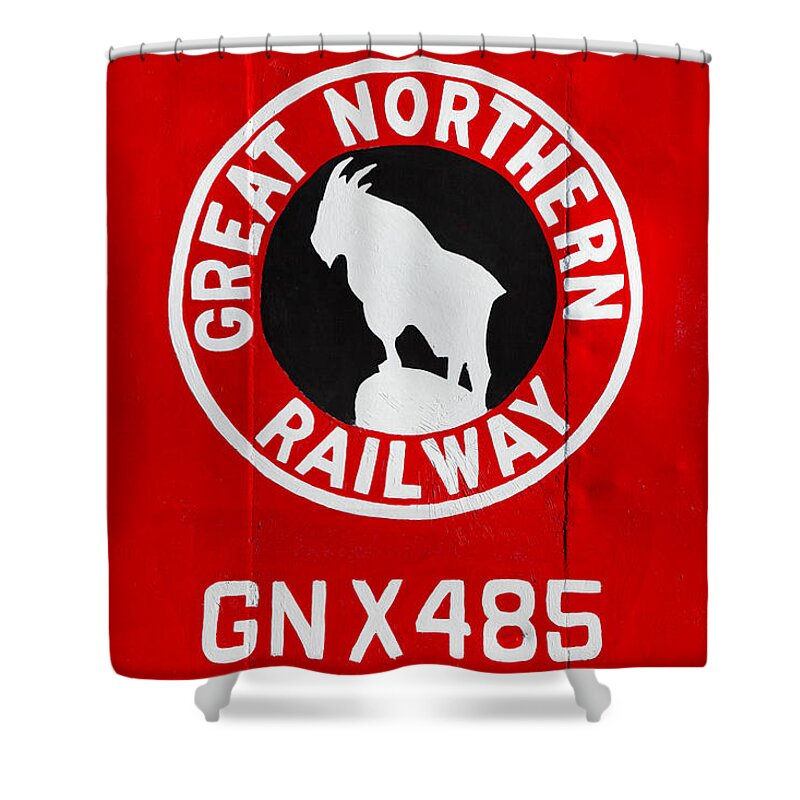 Caboose Shower Curtain featuring the photograph Great Northern Caboose by Todd Klassy