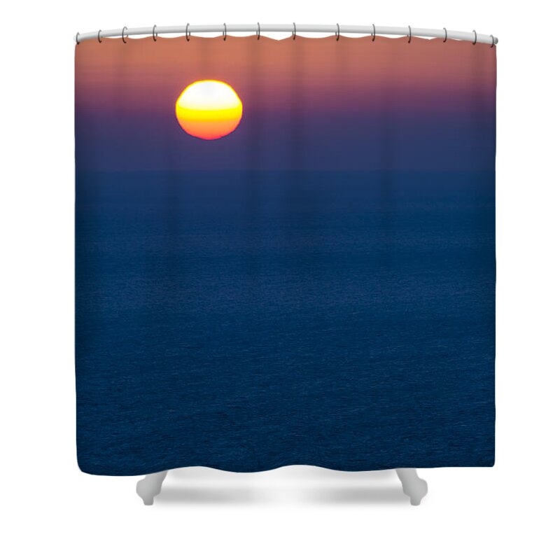 Zakynthos Shower Curtain featuring the photograph Greek Sunset by Rainer Kersten