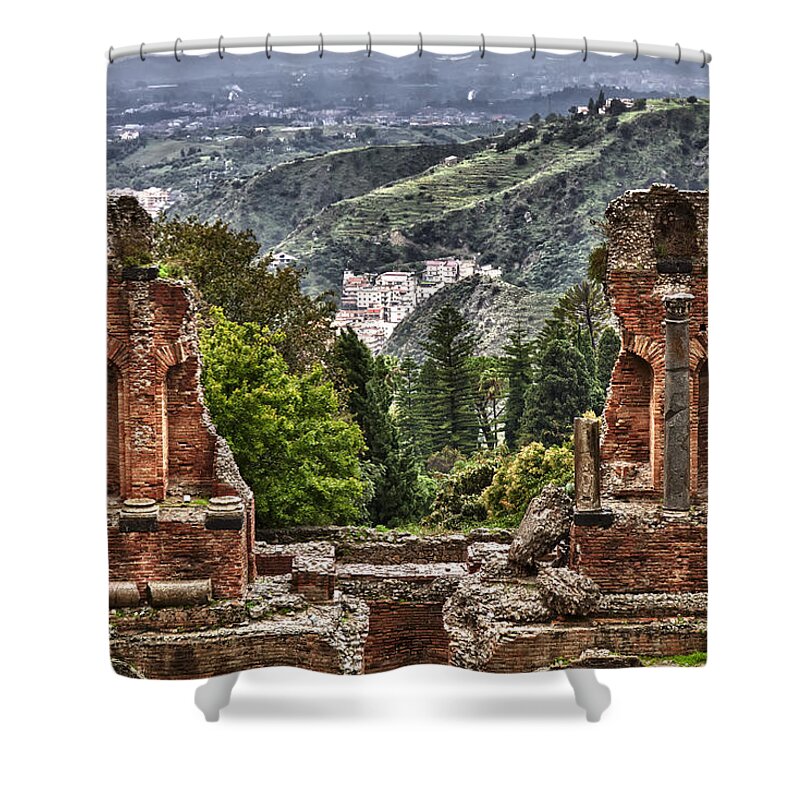 Greek Theater Shower Curtain featuring the photograph Greek Theater by Janet Fikar