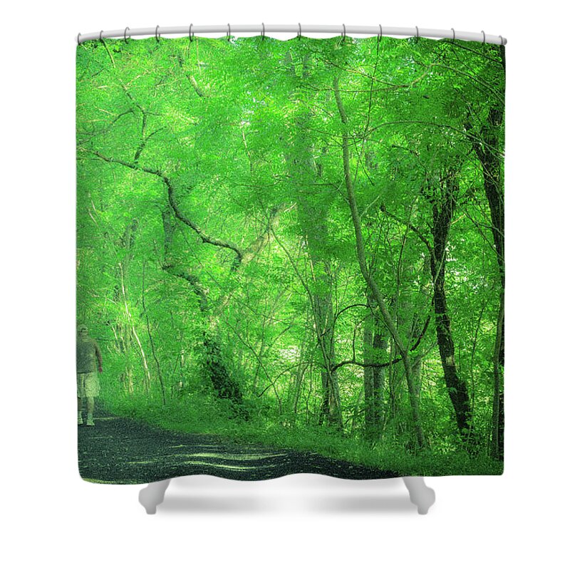 Landscape Shower Curtain featuring the photograph Green Creeper by Jim Love