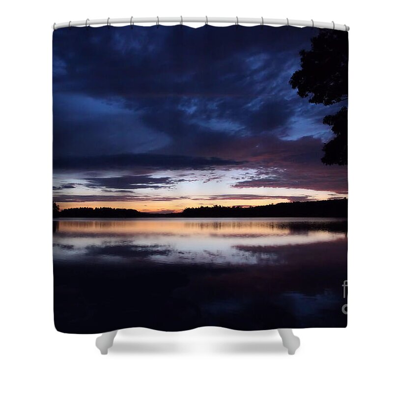 Landscape Shower Curtain featuring the photograph Greeting The Dawn by Sandra Huston