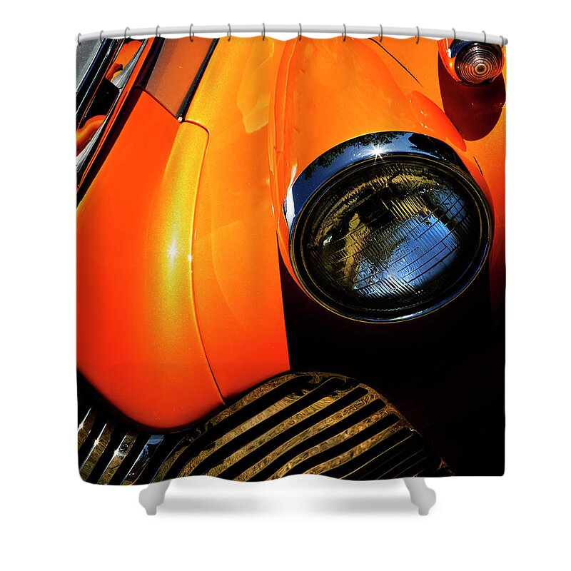 Classic Car Shower Curtain featuring the photograph Grill It by Rebecca Cozart