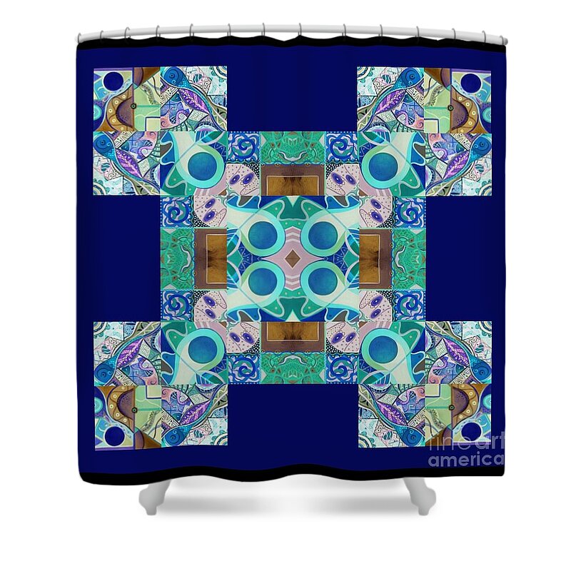 Grounded Shower Curtain featuring the digital art Grounded by Helena Tiainen