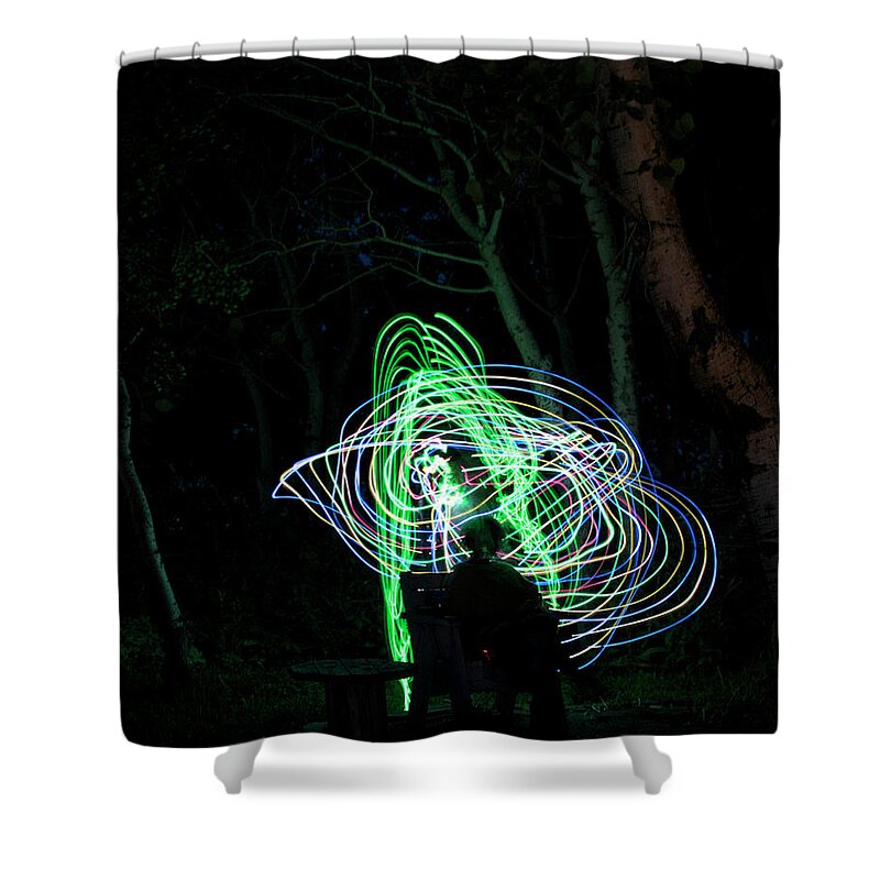 Light Shower Curtain featuring the photograph Guardian by Ellery Russell