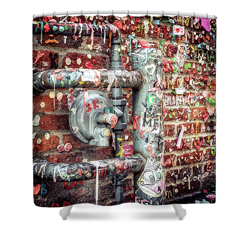 Seattle Shower Curtain featuring the photograph Gum Drop Alley by Spencer McDonald