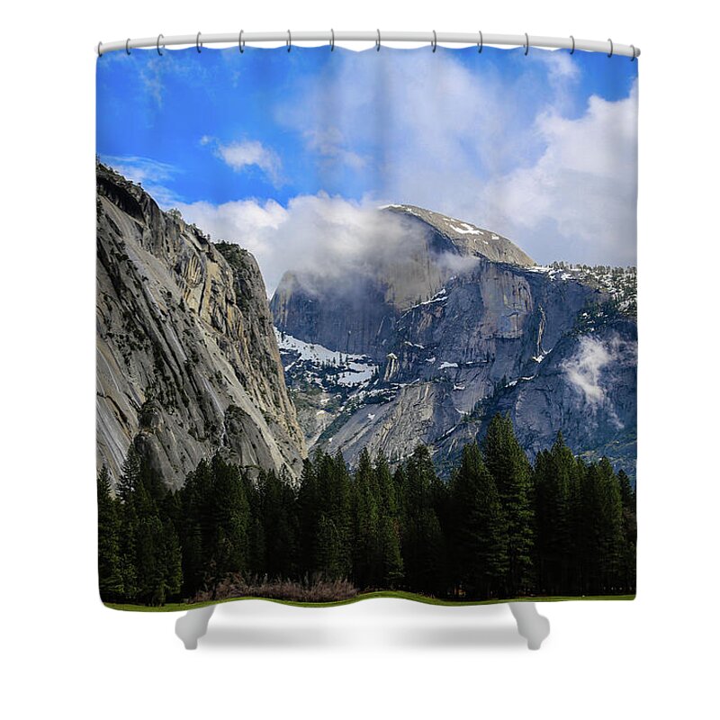 Usa Shower Curtain featuring the photograph Half Dome by Alberto Zanoni