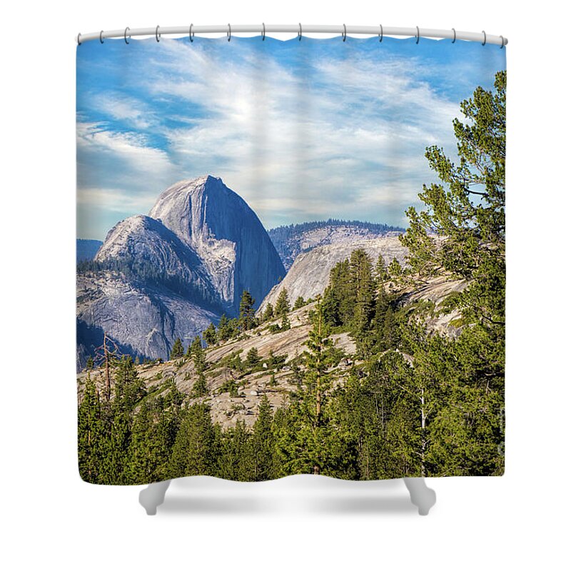 Yosemite Shower Curtain featuring the photograph Half Dome And Olmstead Point by Mimi Ditchie