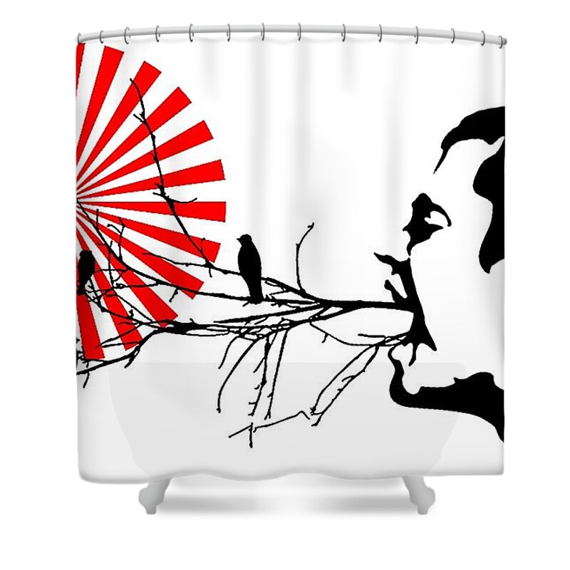 Achieve Happiness Shower Curtain featuring the digital art Happiness Must Be Born Within Us 3 by Paulo Zerbato