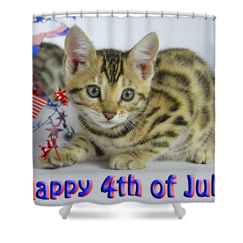 Bengal Shower Curtain featuring the photograph Happy 4th of July by Shoal Hollingsworth