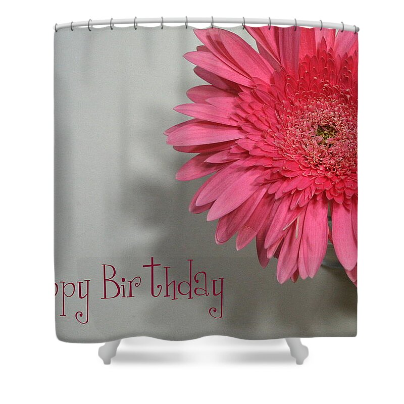 Happy Birthday Shower Curtain featuring the painting Happy Birthday by Marna Edwards Flavell