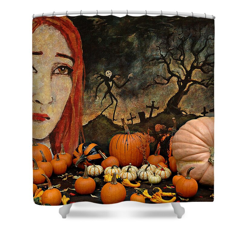 Halloween Shower Curtain featuring the photograph Happy Halloween by Jeff Burgess