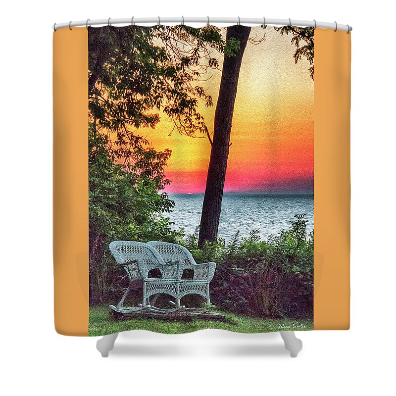 Happy Hour Shower Curtain featuring the photograph Happy Hour by Rebecca Samler