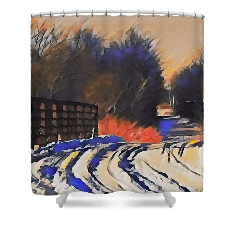 Bridge Shower Curtain featuring the photograph Happy Trails by Kimberly Woyak