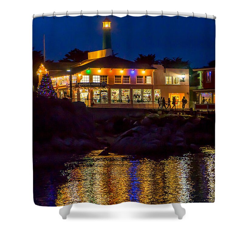 Monterey Shower Curtain featuring the photograph Harbor House by Derek Dean
