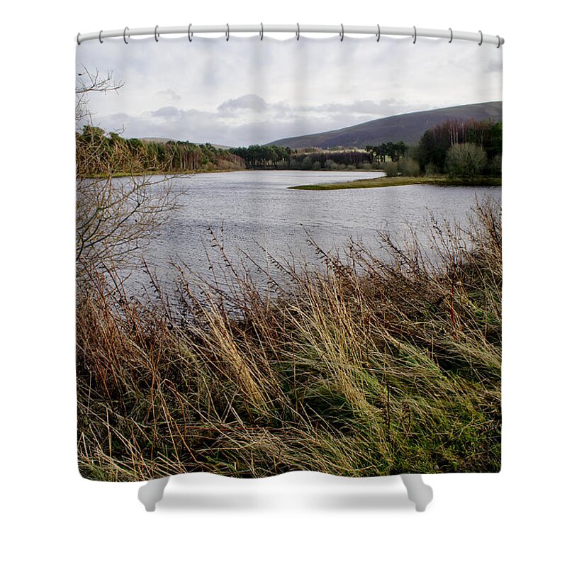 Scotland Shower Curtain featuring the photograph Harlow reservoir. by Elena Perelman
