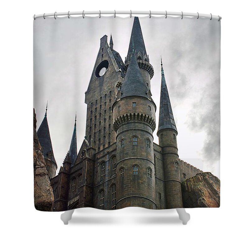 Castles Shower Curtain featuring the photograph Harry Potter Castle by Cindy Manero