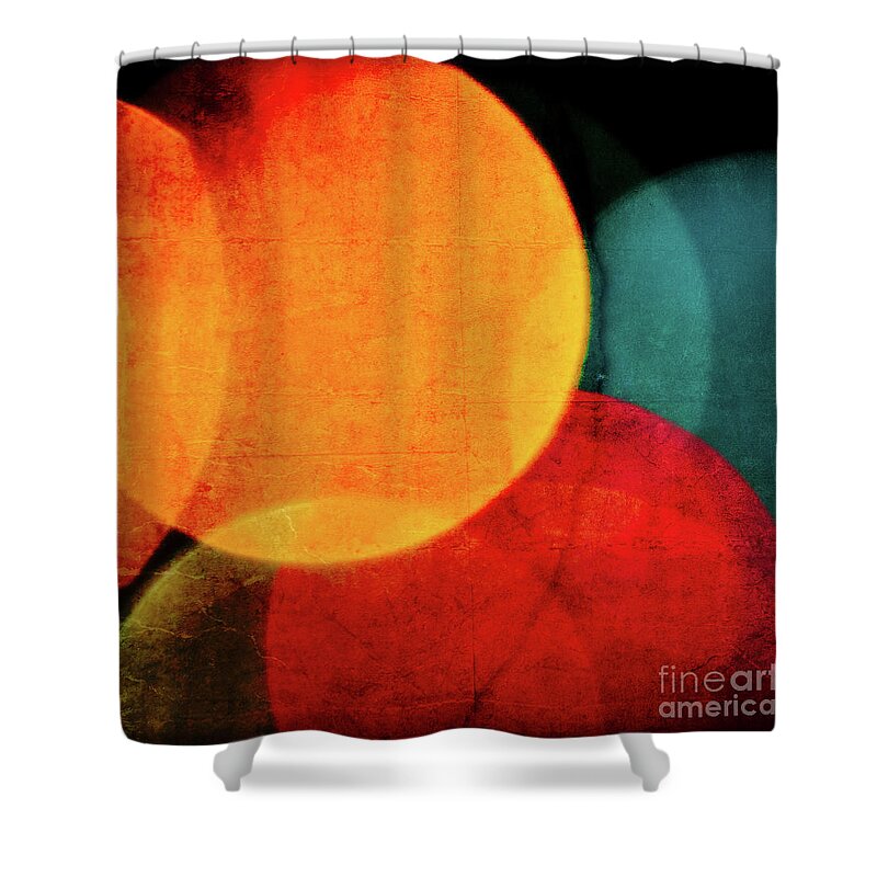 Harvest Moon Shower Curtain featuring the photograph Harvest Moons square by Doug Sturgess