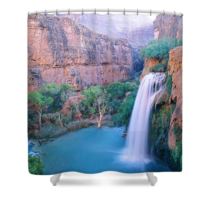 Havasu Shower Curtain featuring the photograph Havasu Falls by Mark Miller