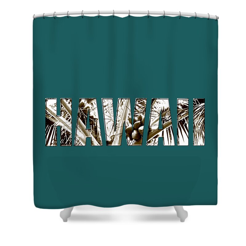 Hawaii Shower Curtain featuring the photograph Hawaii Coconut Palm type by Kerri Ligatich
