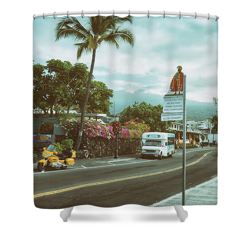 Hawaii Shower Curtain featuring the photograph Hawaii Ironman Start Point by Mary Lee Dereske