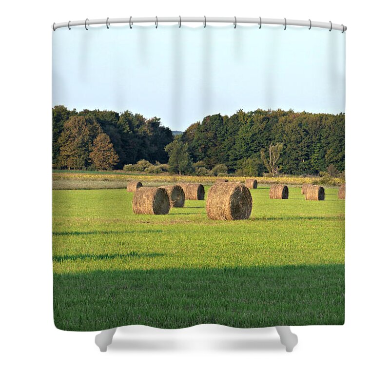 Hay Shower Curtain featuring the photograph Hay Hay Hay by Scott Ward