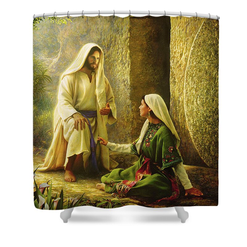 The Resurrection Of Christ Shower Curtains