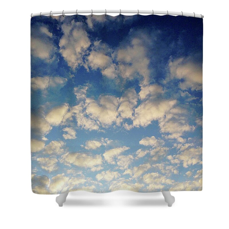 Sky Shower Curtain featuring the photograph Head In The Clouds- Art by Linda Woods by Linda Woods
