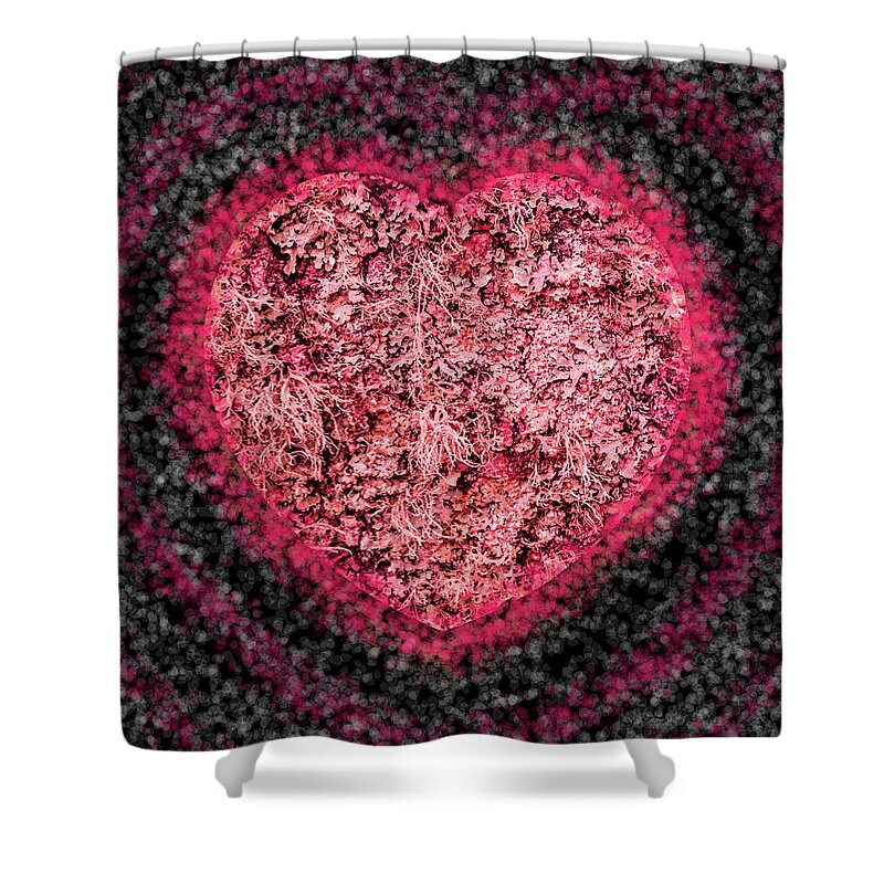 Heart Shower Curtain featuring the digital art Heart Beat by Hazy Apple