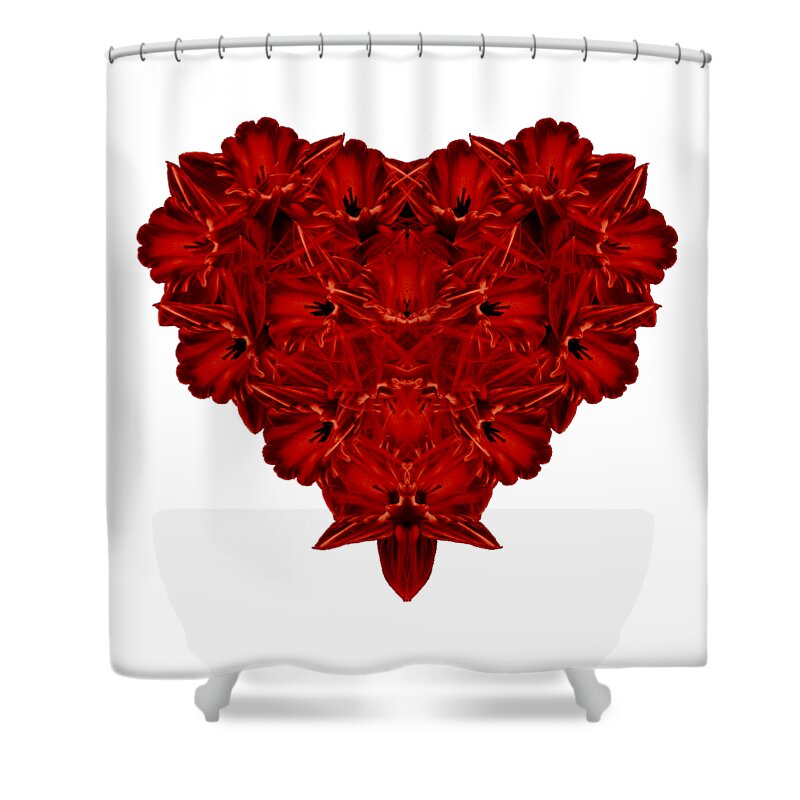 Flowers Shower Curtain featuring the photograph Heart of Flowers T-shirt by Edward Fielding