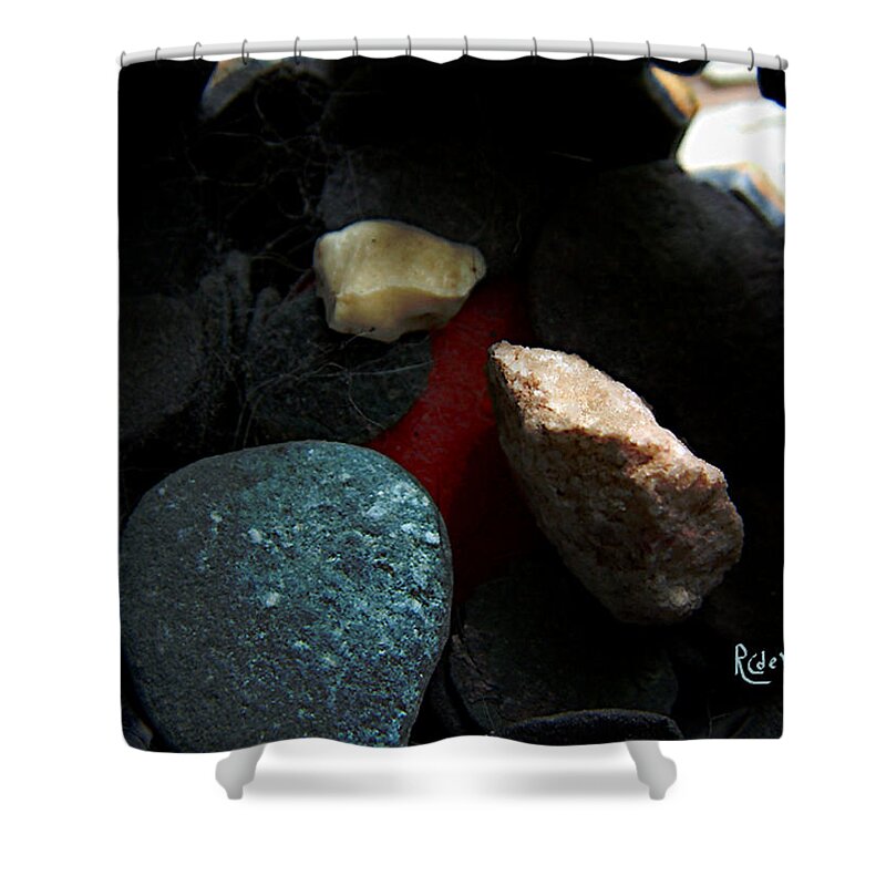 Rocks Shower Curtain featuring the photograph Heart of Stone by RC DeWinter