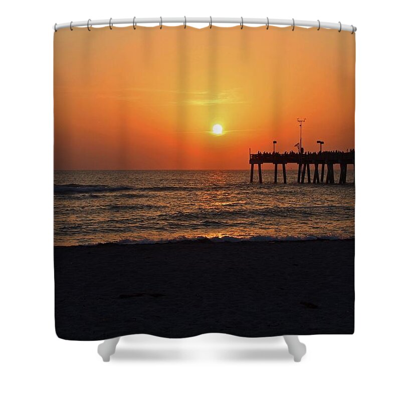Venice Beach Shower Curtain featuring the photograph Hearths of Fire by Michiale Schneider